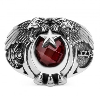 Cihan Hakimiyeti Yüzüğü (Osmanlı Arması - Göktürkçe Türk)