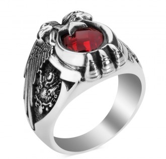 Cihan Hakimiyeti Yüzüğü (Osmanlı Arması - Göktürkçe Türk) 2