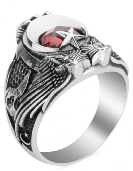 Cihan Hakimiyeti Yüzüğü (Üç Hilal- Bozkurt)