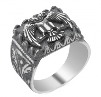 Çerçeve İçine Selçuklu Kartallı El İşi Yüzük 2