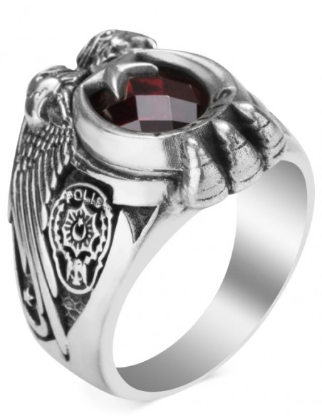 Çift Kartal Başlı 2017 Polis Yüzüğü