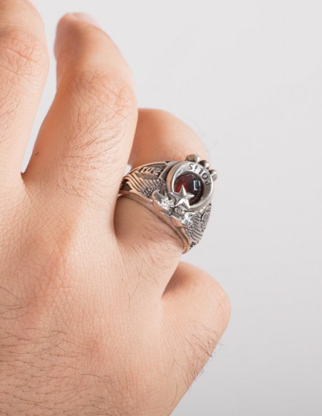 Çift Kartal Başlı 2017 Polis Yüzüğü