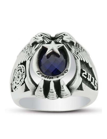 Çift Kartal Başlı 2017 Polis Yüzüğü