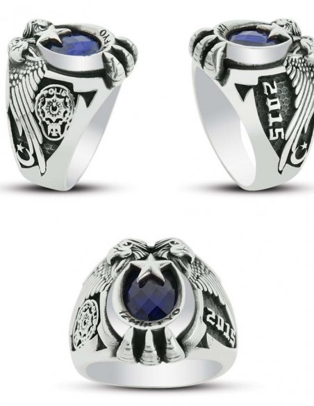 Çift Kartal Başlı 2017 Polis Yüzüğü