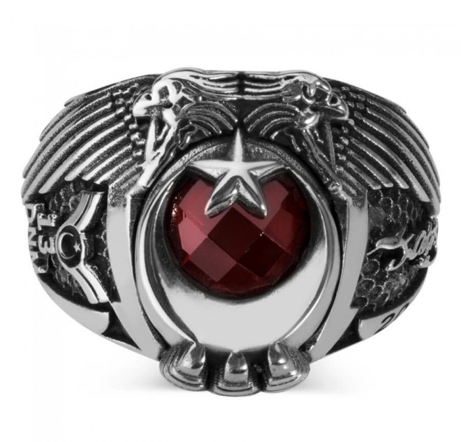 Çift Kartal Başlı Kara Kuvvetleri Astsubay Yüzüğü