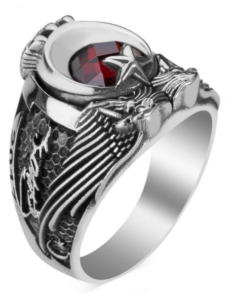 Çift Kartal Başlı Kara Kuvvetleri Astsubay Yüzüğü