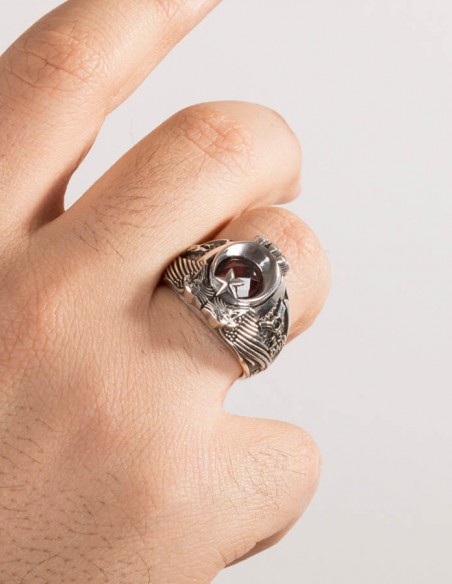 Çift Kartal Başlı Kara Kuvvetleri Astsubay Yüzüğü