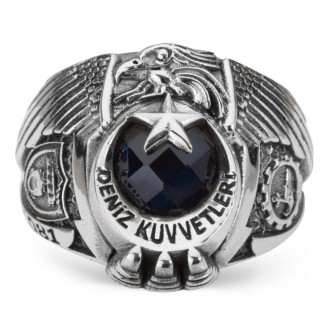 Deniz Kuvvetleri Armalı Kartal Başlı Yüzük