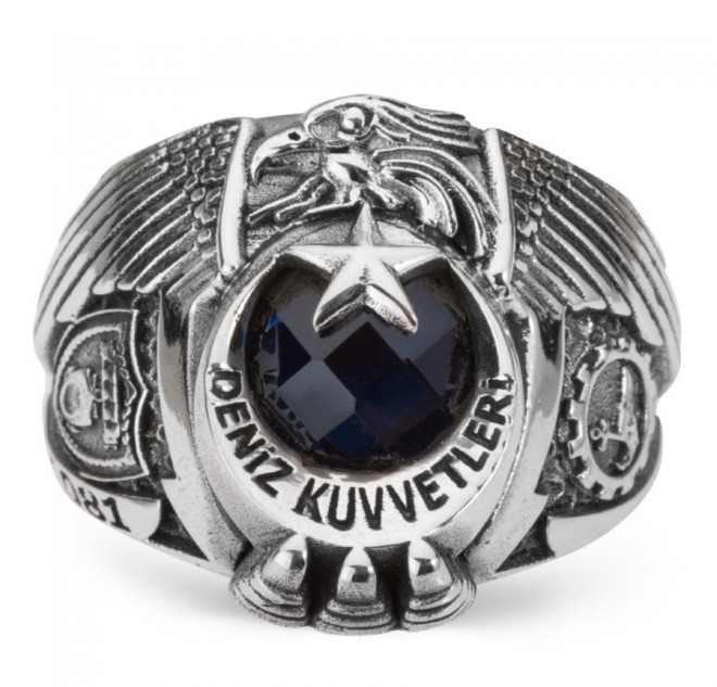 Deniz Kuvvetleri Armalı Kartal Başlı Yüzük