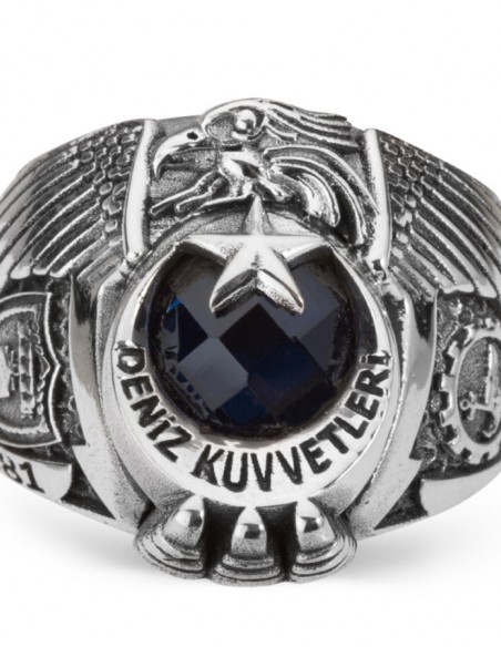 Deniz Kuvvetleri Armalı Kartal Başlı Yüzük