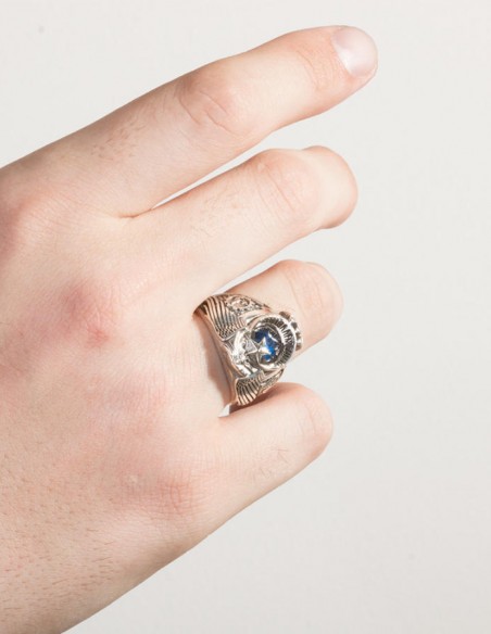 Deniz Kuvvetleri Armalı Kartal Başlı Yüzük