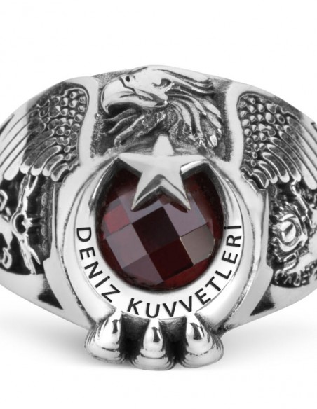 Deniz Kuvvetleri Kartal Başlı Pençeli Yüzük