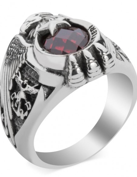 Deniz Kuvvetleri Kartal Başlı Pençeli Yüzük