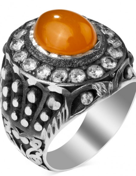 El İşçiliği Örmeli Taşlı Yüzük