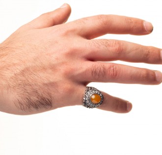 El İşçiliği Örmeli Taşlı Yüzük 2