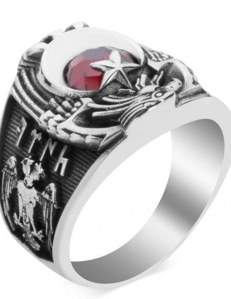 Göktürkçe Türk Motifli Jandarma Yüzüğü