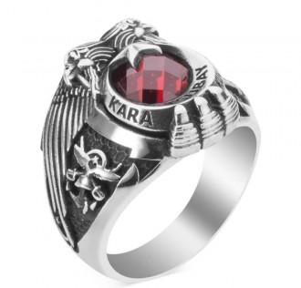 Göktürkçe Türk Yazılı Astsubay Yüzüğü 2