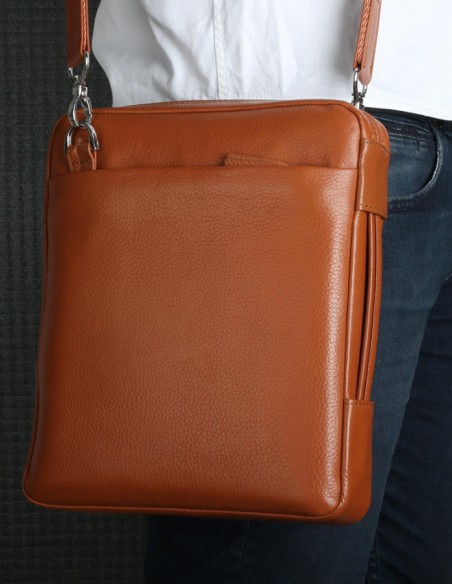 Guard Taba Renk Deri Askılı Çanta