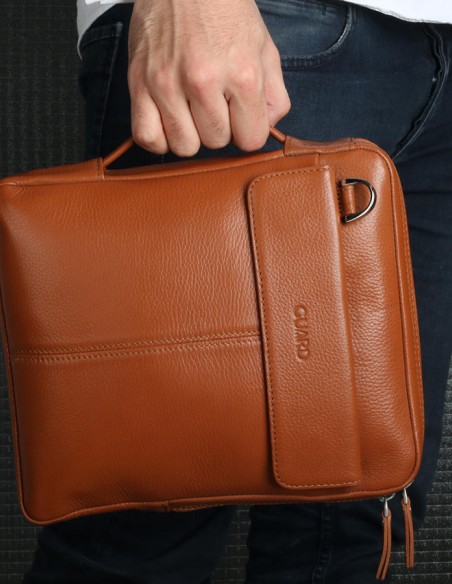 Guard Taba Renk Deri Askılı Çanta