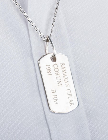 Gümüş Asker Künyesi