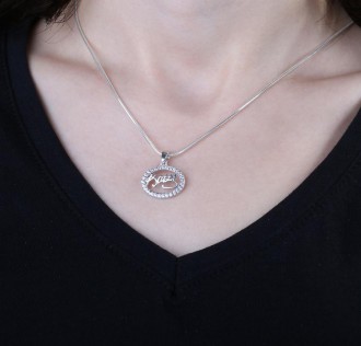 Gümüş Atatürk İmzalı Bayan Kolye 2